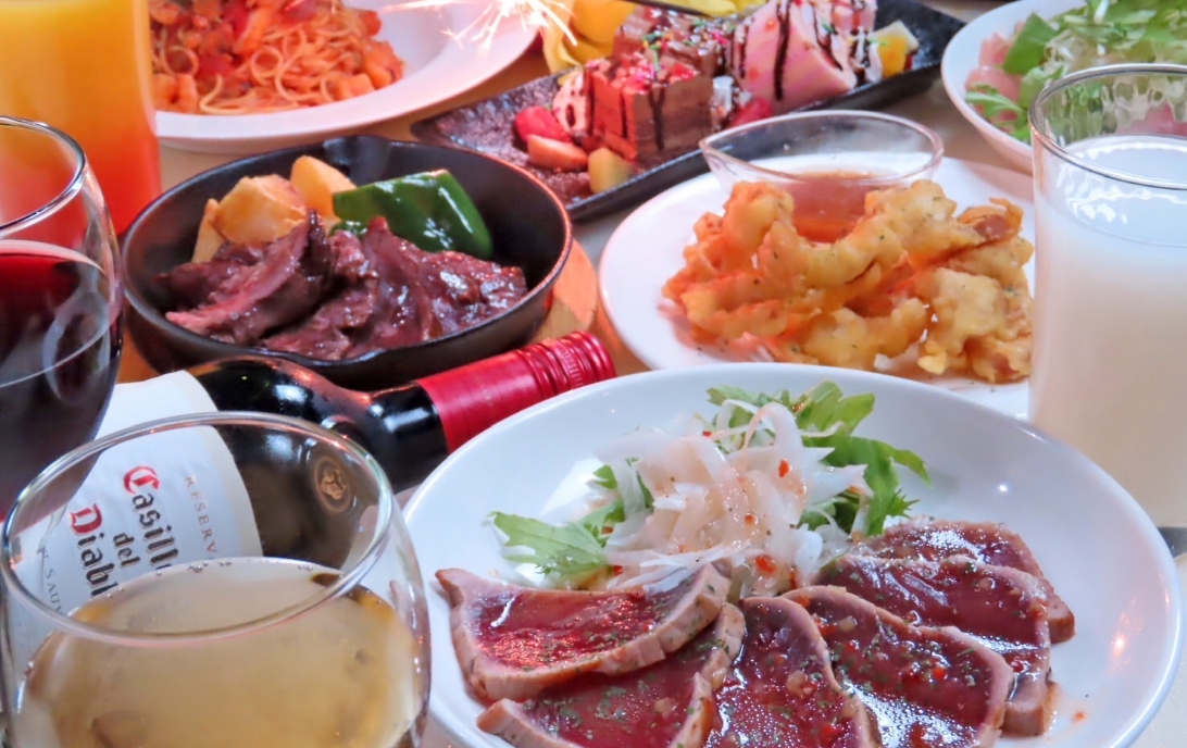 海鮮＆お肉の味わえる贅沢コース